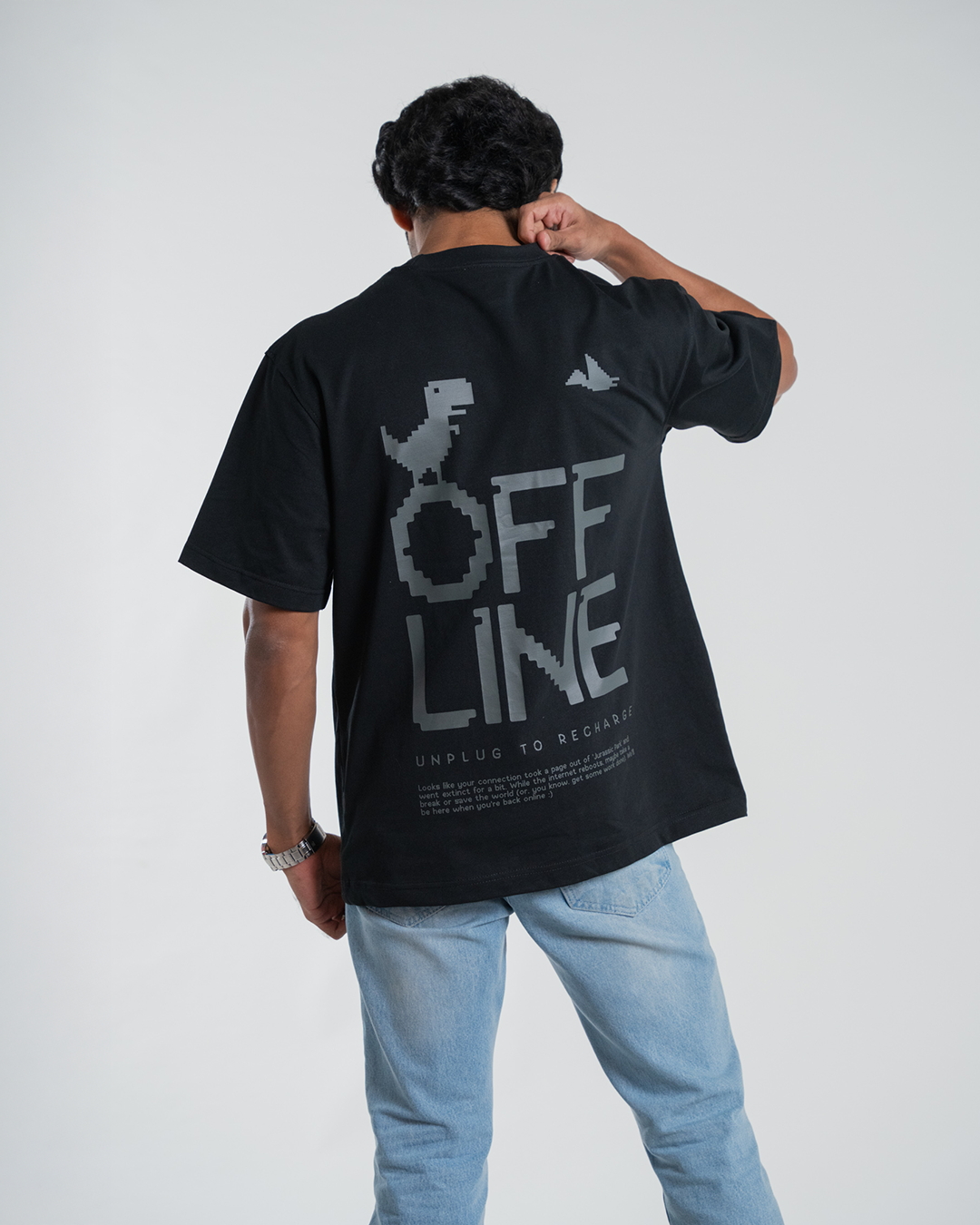 Offline - Oversized - Signature Obsidian Black