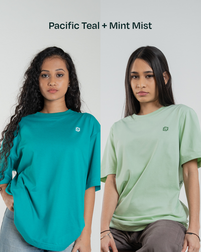 Mint Mist + Pacific Teal